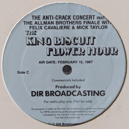 King Biscuit Flower Hour The Anti-Crack Concert Pa - Allman Brothers Band