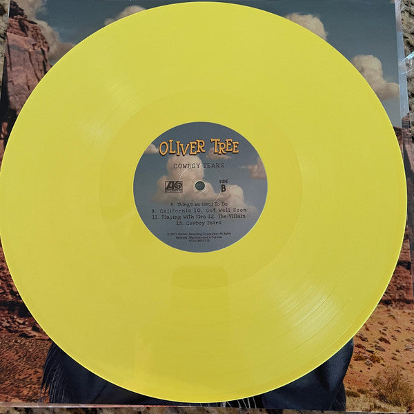 Cowboy Tears [Indie Exclusive Limited Edition Canary Yellow LP] - Oliver Tree