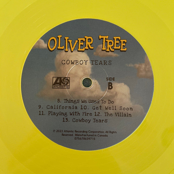 Cowboy Tears [Indie Exclusive Limited Edition Canary Yellow LP] - Oliver Tree