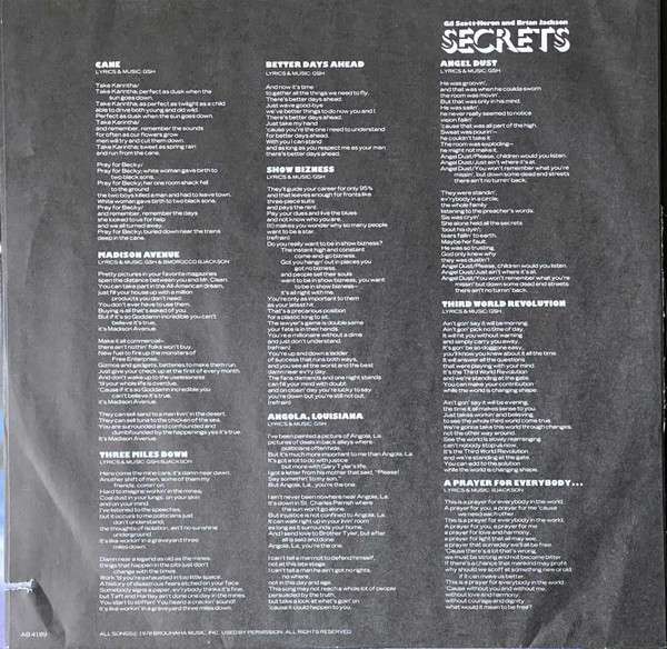 Secrets - Scott-Heron, Gil / Brian Jackson