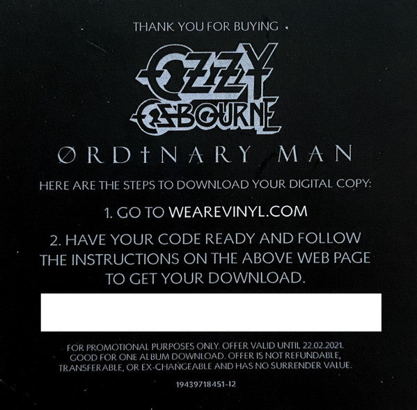 Ordinary Man - Osbourne, Ozzy