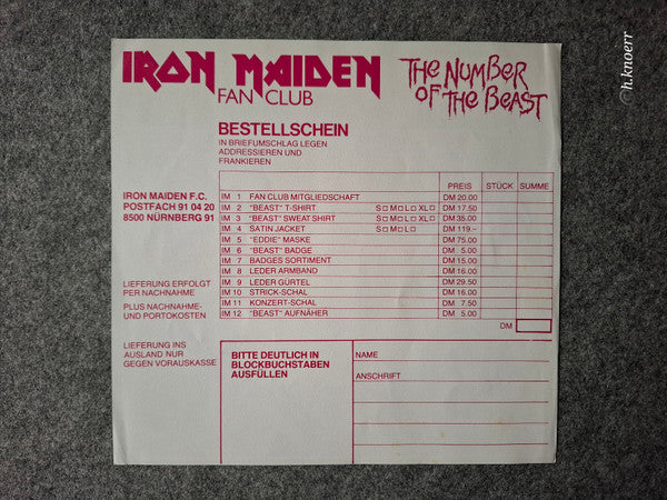 The Number Of The Beast - Iron Maiden
