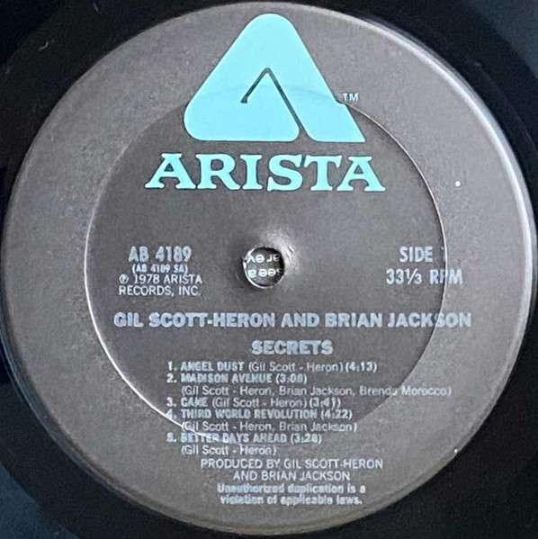 Secrets - Scott-Heron, Gil / Brian Jackson