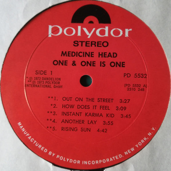 One & One Is One - Medicine Head