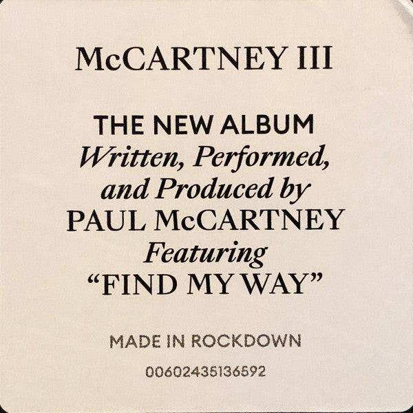 McCartney III - McCartney, Paul