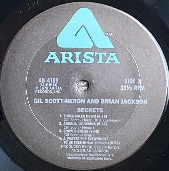 Secrets - Scott-Heron, Gil / Brian Jackson