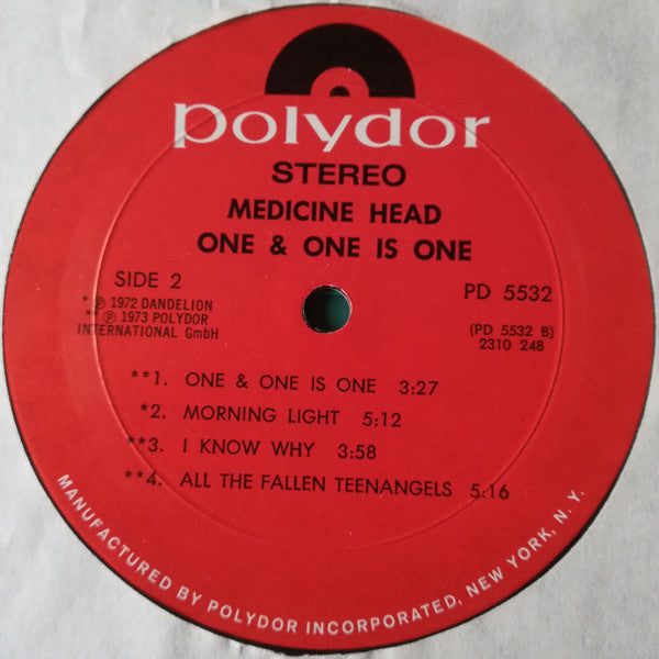 One & One Is One - Medicine Head