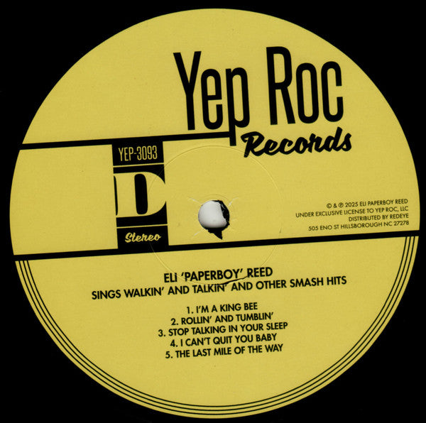 Sings Walkin' And Talkin' And Other Smash Hits! 20 - Reed, Eli "Paperboy"