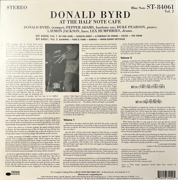 At The Half Note Cafe Vol. 2 (Blue Note Tone Poet  - Byrd, Donald