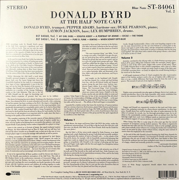 At The Half Note Cafe Vol. 2 (Blue Note Tone Poet  - Byrd, Donald