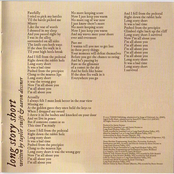 Evermore - Swift, Taylor