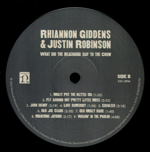 What Did The Blackbird Say To - Giddens, Rhiannon / Robi, Justin