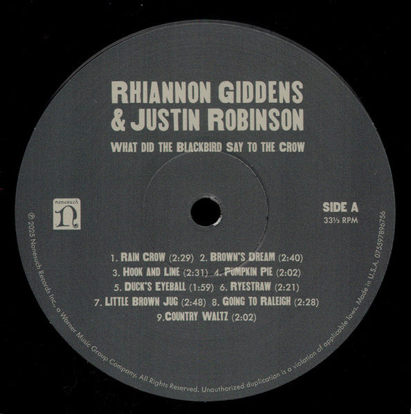 What Did The Blackbird Say To - Giddens, Rhiannon / Robi, Justin