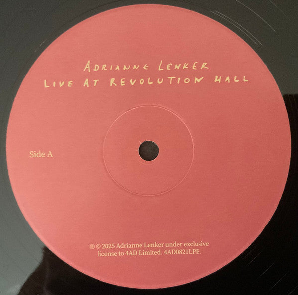 LIVE AT REVOLUTION HALL (RSD) - LENKER,ADRIANNE