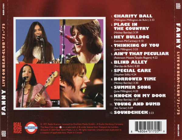 Live On Beat-Club '71-'72 - Fanny