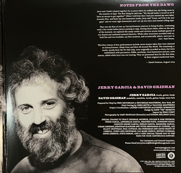 Bare Bones: Volume I - Master Takes - Garcia, Jerry & David Grisman
