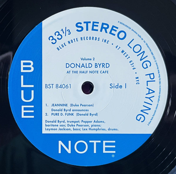 At The Half Note Cafe Vol. 2 (Blue Note Tone Poet  - Byrd, Donald
