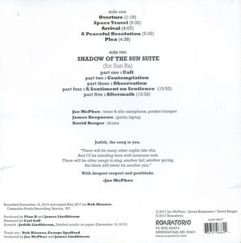 From Outer Space - Plan B: Joe Mcphee/James Keepnews/David Berger