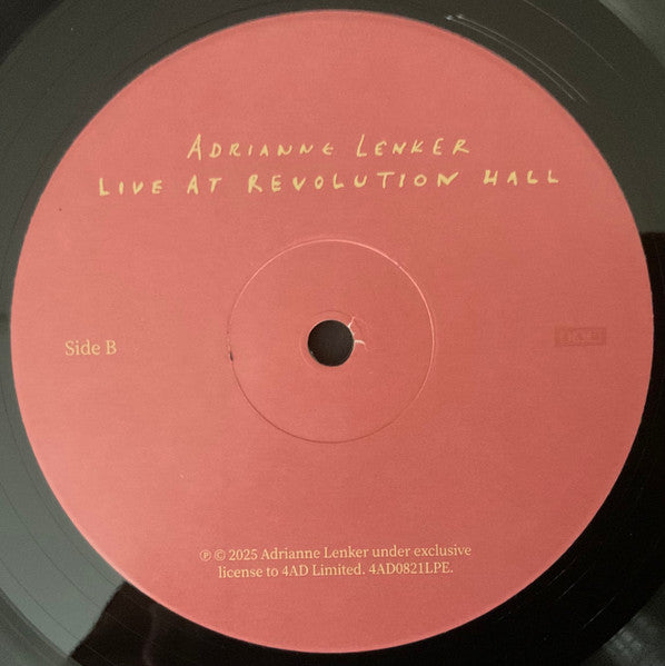 LIVE AT REVOLUTION HALL (RSD) - LENKER,ADRIANNE