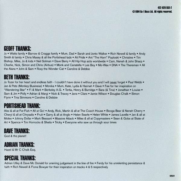 Dummy - Portishead [CD]